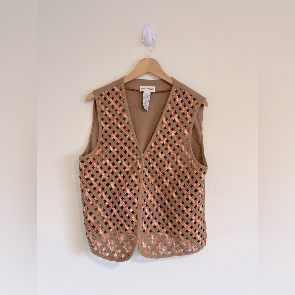 Vintage crochet vest